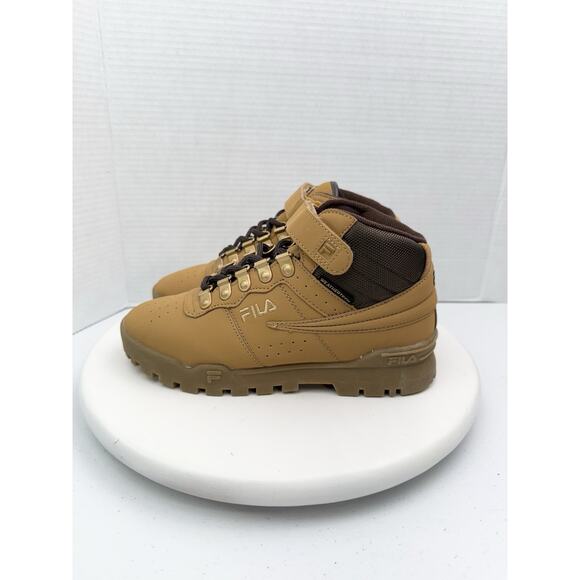 FILA F-13 Weathertech Brown Mid Top Sneakers Boots Shoes Youth 5.5 Womens 7 - Picture 1 of 12